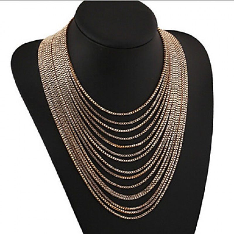 MISSING U Vintage / Party Alloy Chain Long Necklace