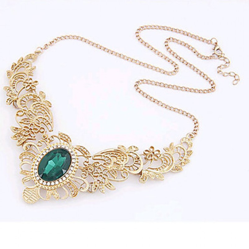 New Arrival Fashional Hot Sellign Hollow Wing Gem Necklace