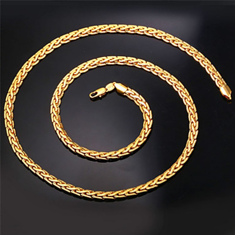 High Quality Vintage 18K Chunky Gold FilledChain N...