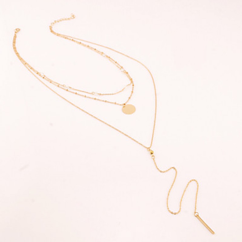 Necklace Pendant Necklaces Jewelry Party / Daily / Casual Alloy Gold 1pc Gift