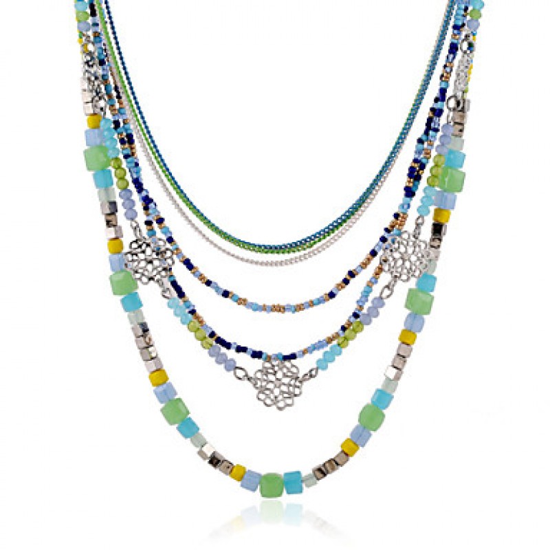 The New Vintage / Cute / Party / Work / Casual Alloy / Rhinestone Layered Necklaces