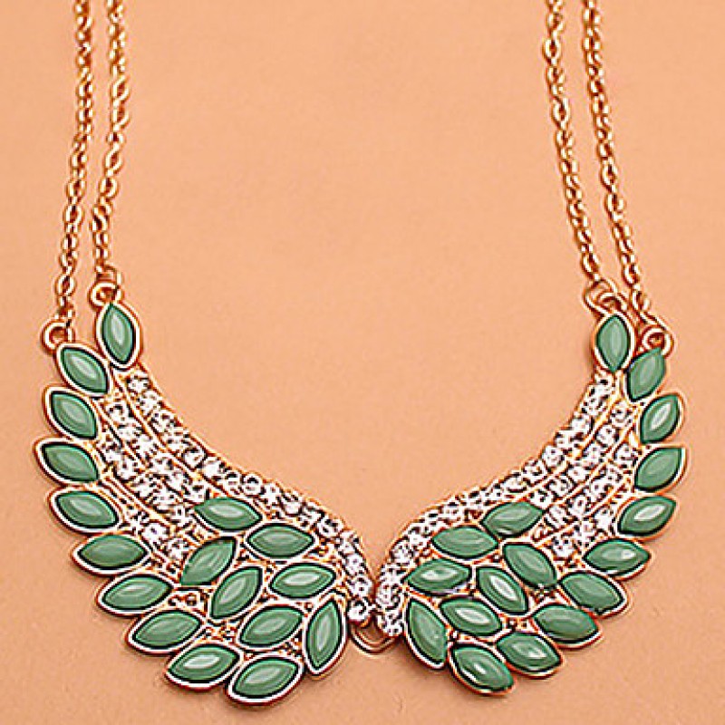 Necklace Collar Necklaces Jewelry Party / Daily Fashion Crystal / Alloy Green 1pc Gift