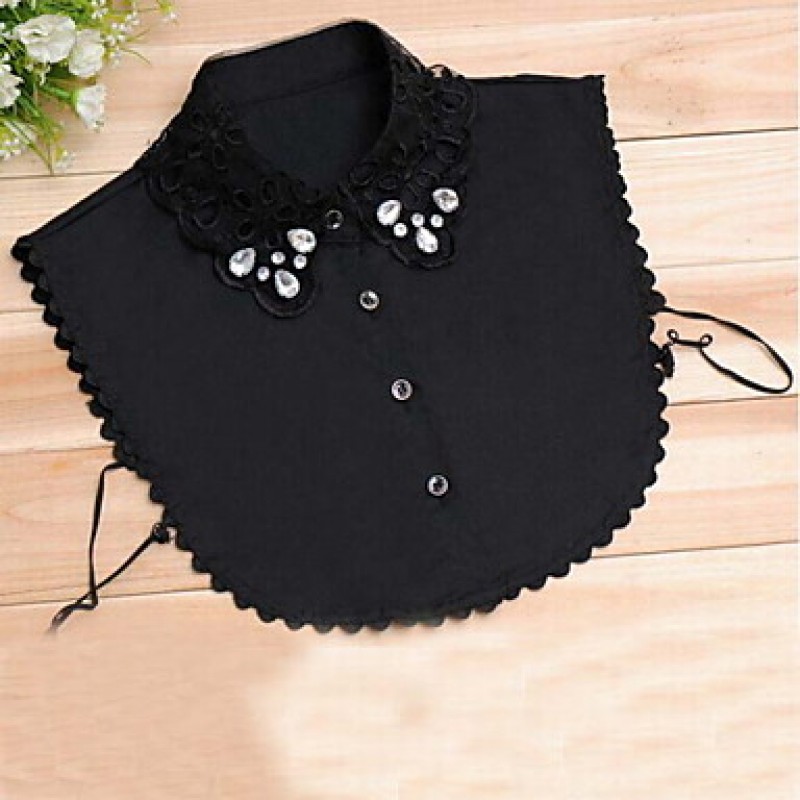 Fashion Women`s Solid Fabric Cotton/Acylic Collar Necklaces Joker Daily/Casual