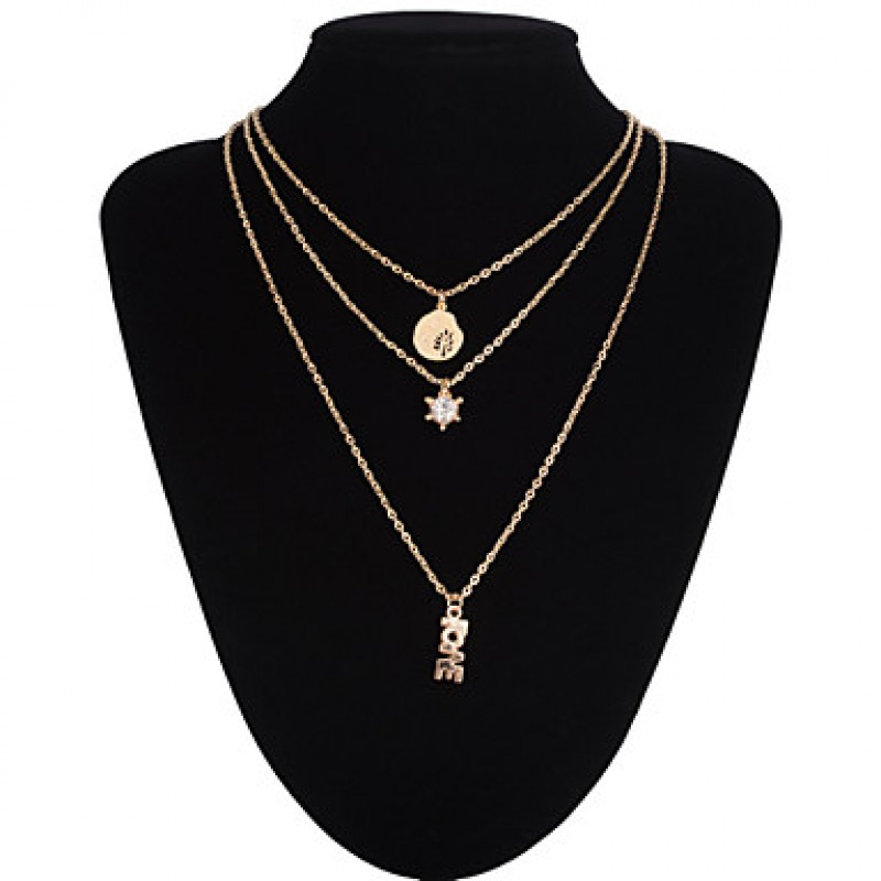 Jewelry Pendant Necklaces / Layered Necklaces Wedding / Party / Daily / Casual Alloy 1pc Women Wedding Gifts