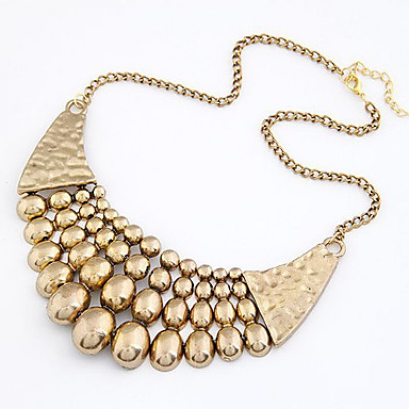 Fashion Gold Chunky Chain Lots of Golden Beads Tas...