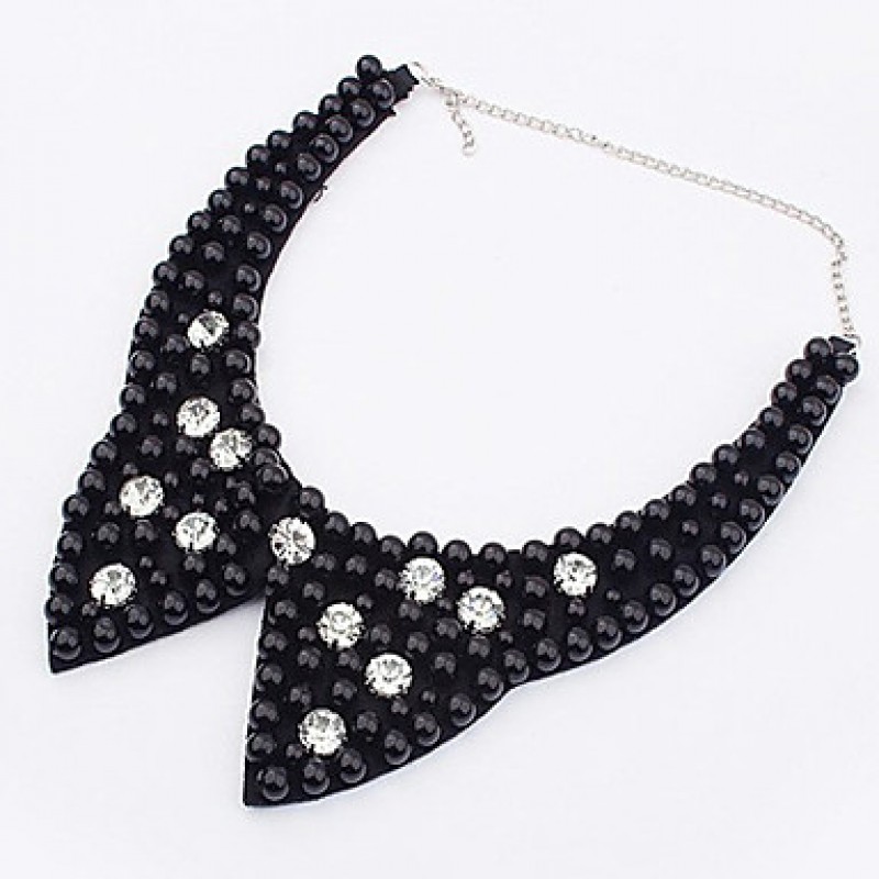 Vintage / Casual Alloy / Rhinestone / Fabric Collar