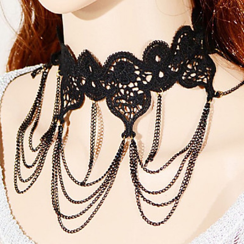 Vintage / Party Alloy / Fabric Collar