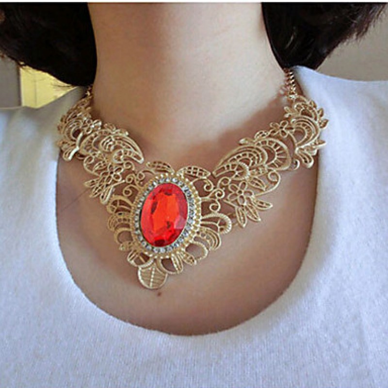 New Arrival Fashional Hot Sellign Hollow Wing Gem Necklace