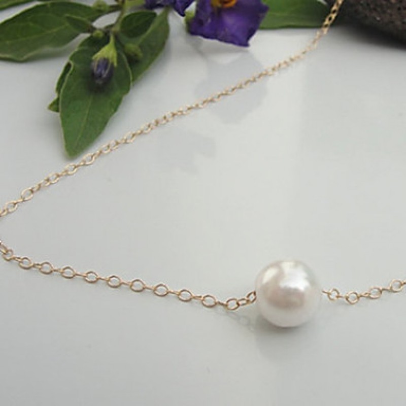 Women's Fashion Exquisite Pearl Collarbone Chain Necklace