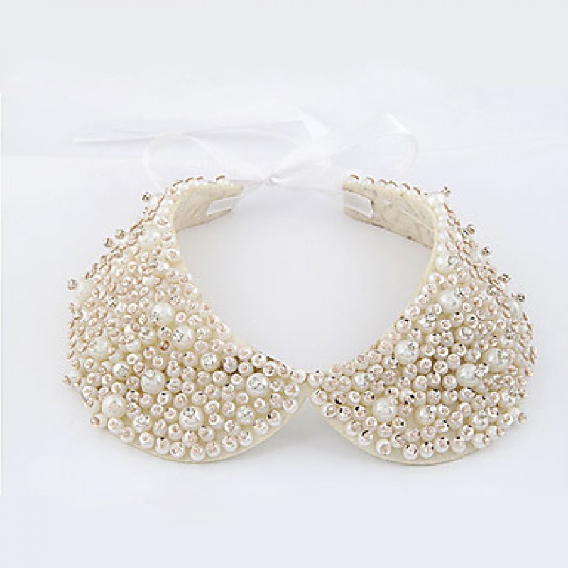 Necklace Collar Necklaces Jewelry Party / Daily / Casual Fashion Alloy / Imitation Pearl White 1pc Gift