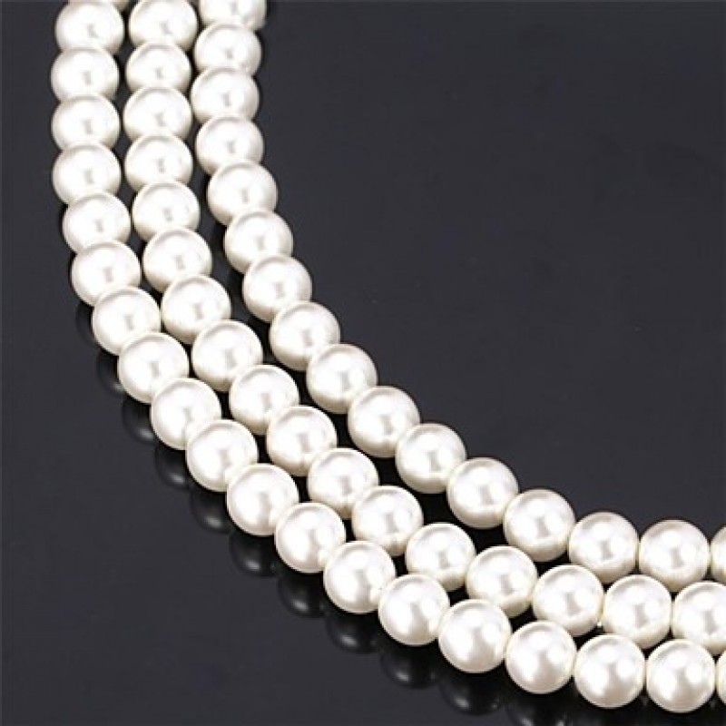 White Choker Necklaces / Chain Necklaces / Collar Necklaces / Statement Necklaces / Strands Necklaces / Vintage Pearl