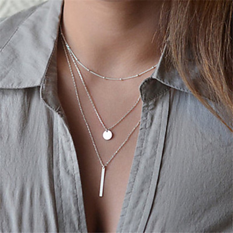 Jewelry Pendant Necklaces / Chain Necklaces / Layered Necklaces Party / Daily / Casual Alloy 1pc Women Wedding Gifts