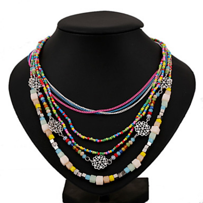 The New Vintage / Cute / Party / Work / Casual Alloy / Rhinestone Layered Necklaces