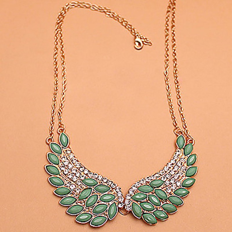 Necklace Collar Necklaces Jewelry Party / Daily Fashion Crystal / Alloy Green 1pc Gift