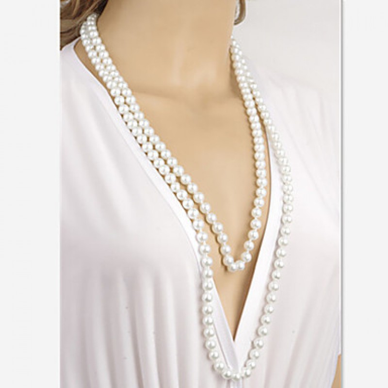 Necklace Chain Necklaces Jewelry Pearl Wedding / P...