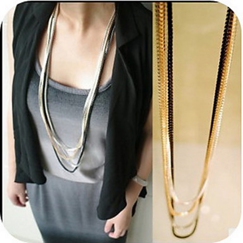 Women's Layered Chain Necklace