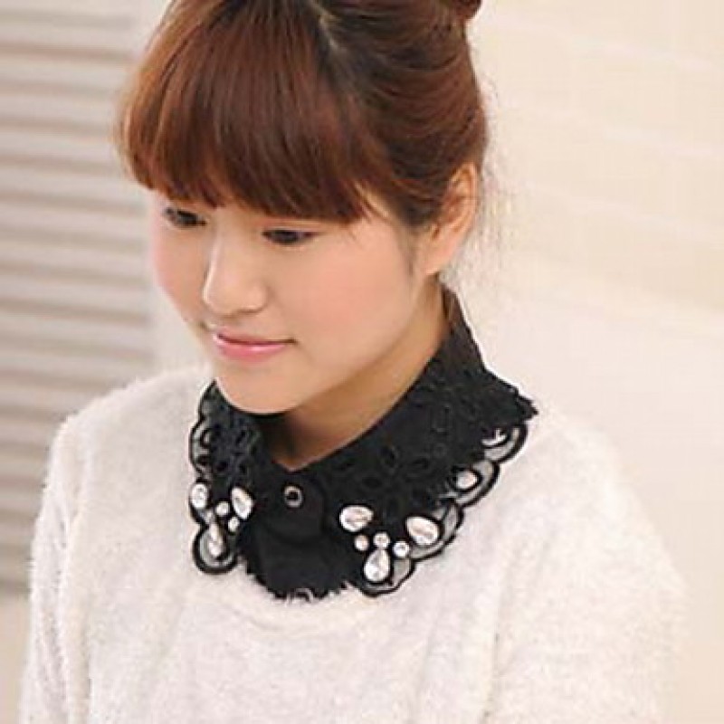 Fashion Women`s Solid Fabric Cotton/Acylic Collar Necklaces Joker Daily/Casual