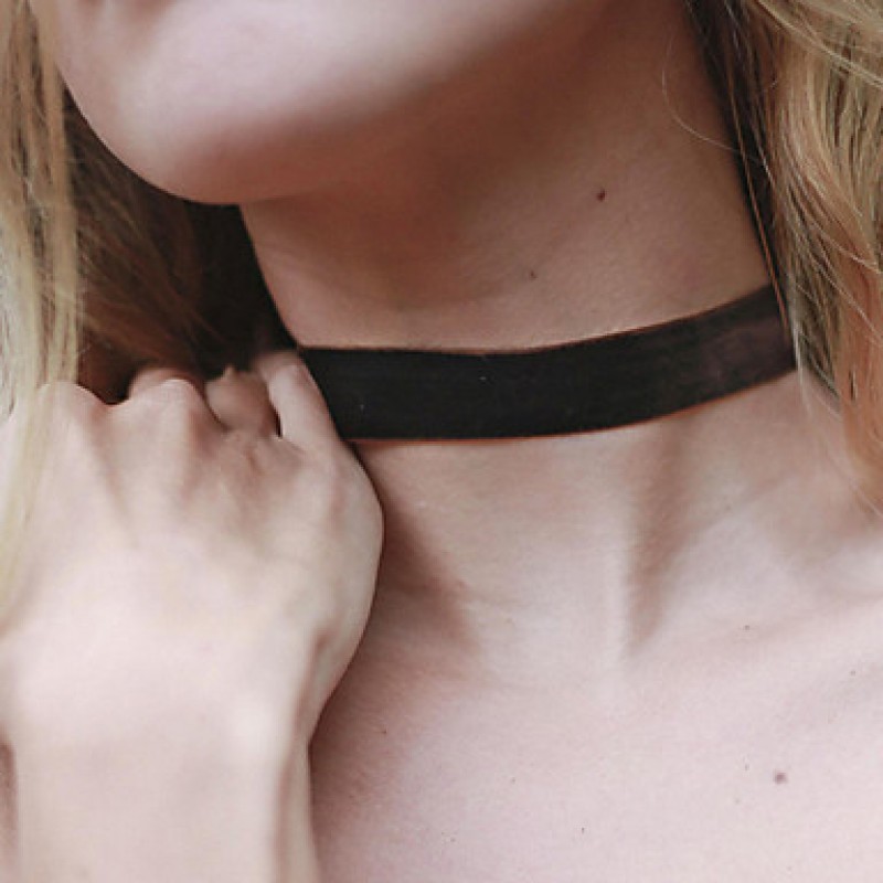 Women's Simple Fashion Stylish Black Velvet Collar Vintage / Party / Work / Casual Fabric Choker