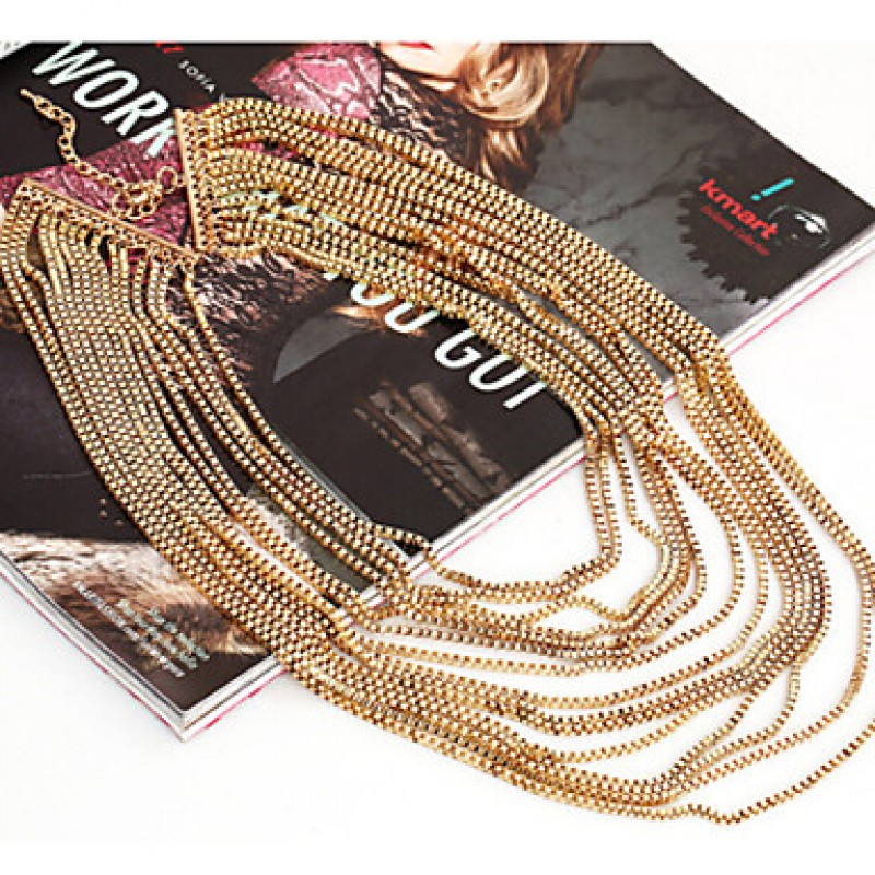 MISSING U Vintage / Party Alloy Chain Long Necklace