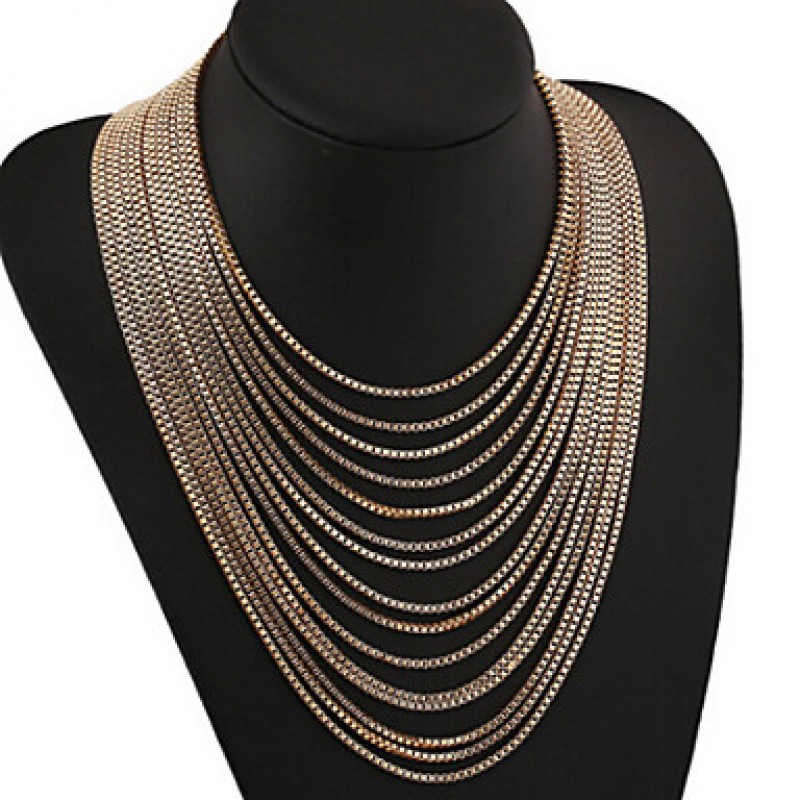 MISSING U Vintage / Party Alloy Chain Long Necklace