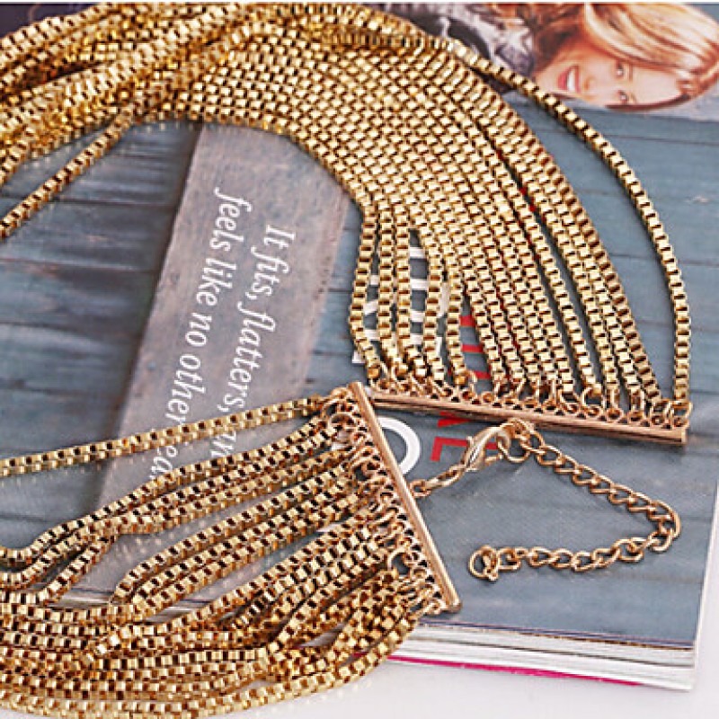 MISSING U Vintage / Party Alloy Chain Long Necklace