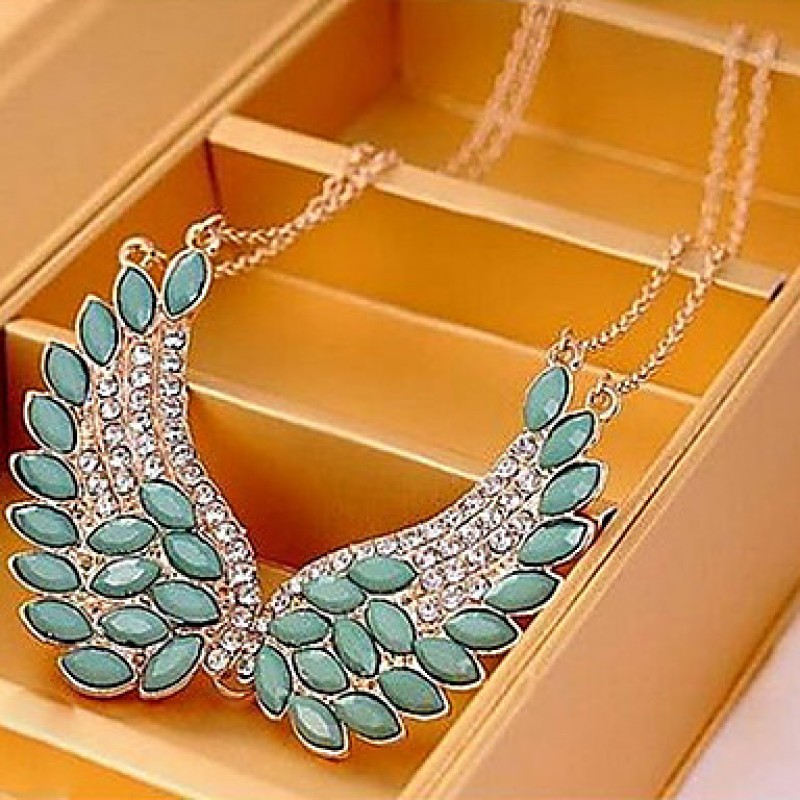 Necklace Collar Necklaces Jewelry Party / Daily Fashion Crystal / Alloy Green 1pc Gift