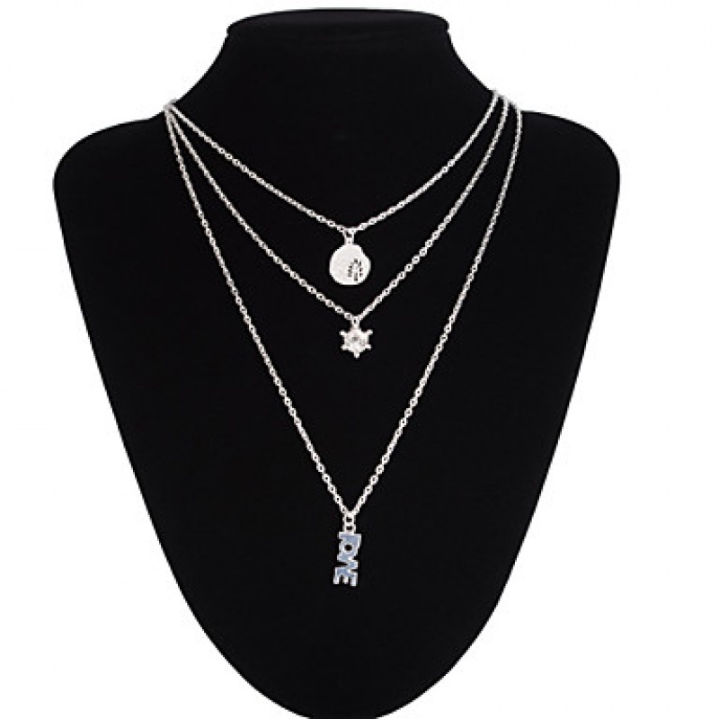 Jewelry Pendant Necklaces / Layered Necklaces Wedding / Party / Daily / Casual Alloy 1pc Women Wedding Gifts