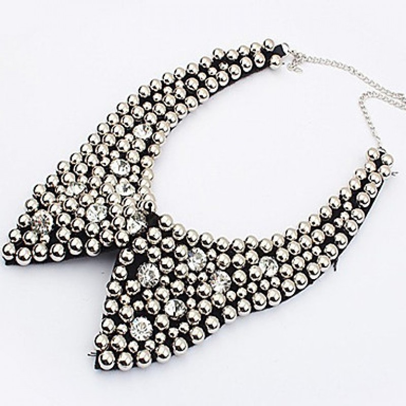 Vintage / Casual Alloy / Rhinestone / Fabric Collar