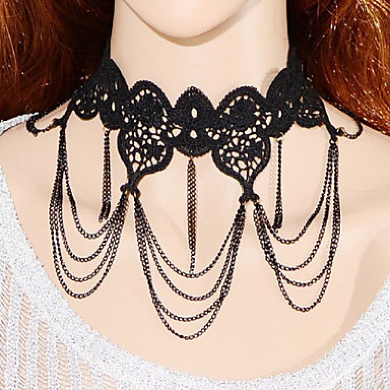 Vintage / Party Alloy / Fabric Collar