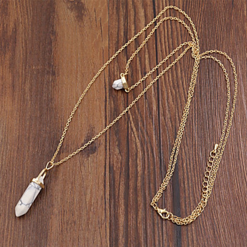 Necklace Pendant Necklaces / Strands Necklaces Jewelry Party / Daily / Casual / Sports Fashion Alloy / Resin Cream 1pc Gift