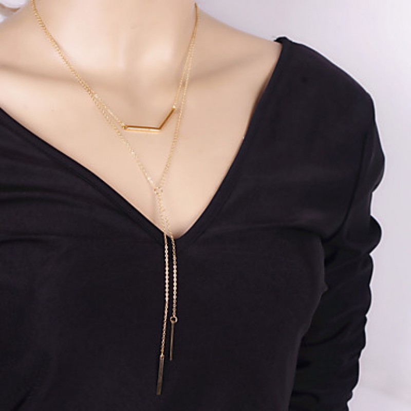 Necklace Pendant Necklaces Jewelry Party / Daily / Casual Alloy Gold 1pc Gift