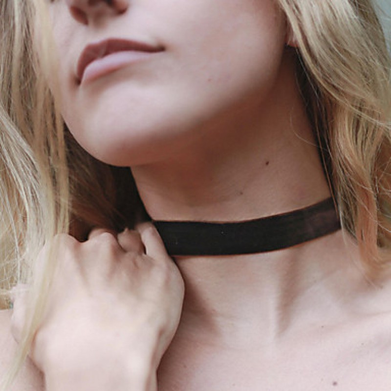 Women's Simple Fashion Stylish Black Velvet Collar Vintage / Party / Work / Casual Fabric Choker