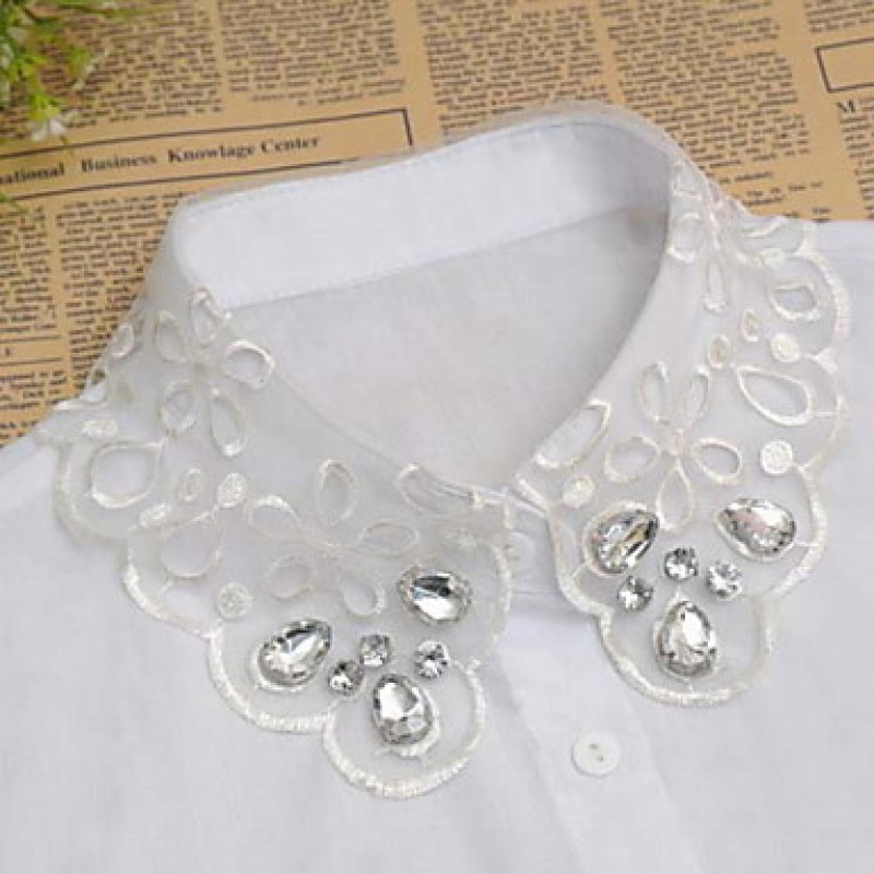 Fashion Women`s Solid Fabric Cotton/Acylic Collar Necklaces Joker Daily/Casual