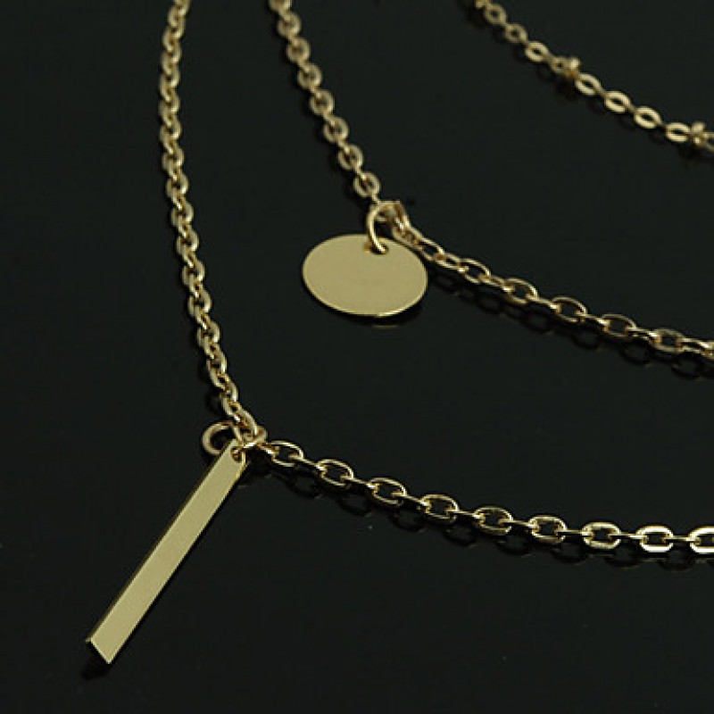 Jewelry Pendant Necklaces / Chain Necklaces / Layered Necklaces Party / Daily / Casual Alloy 1pc Women Wedding Gifts